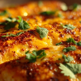 Close-up of Spicy Cheesy Taco Sticks showing texture, layers, and glossy finish