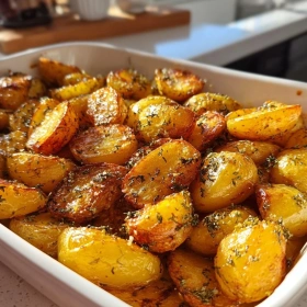 Crispy Greek Lemon Potatoes recipe