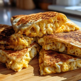 Gooey Mac and Cheese Quesadillas recipe
