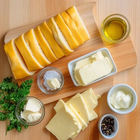 Step-by-step preparation of Hawaiian Roll Grilled Cheese Bites showing ingredients and initial cooking steps