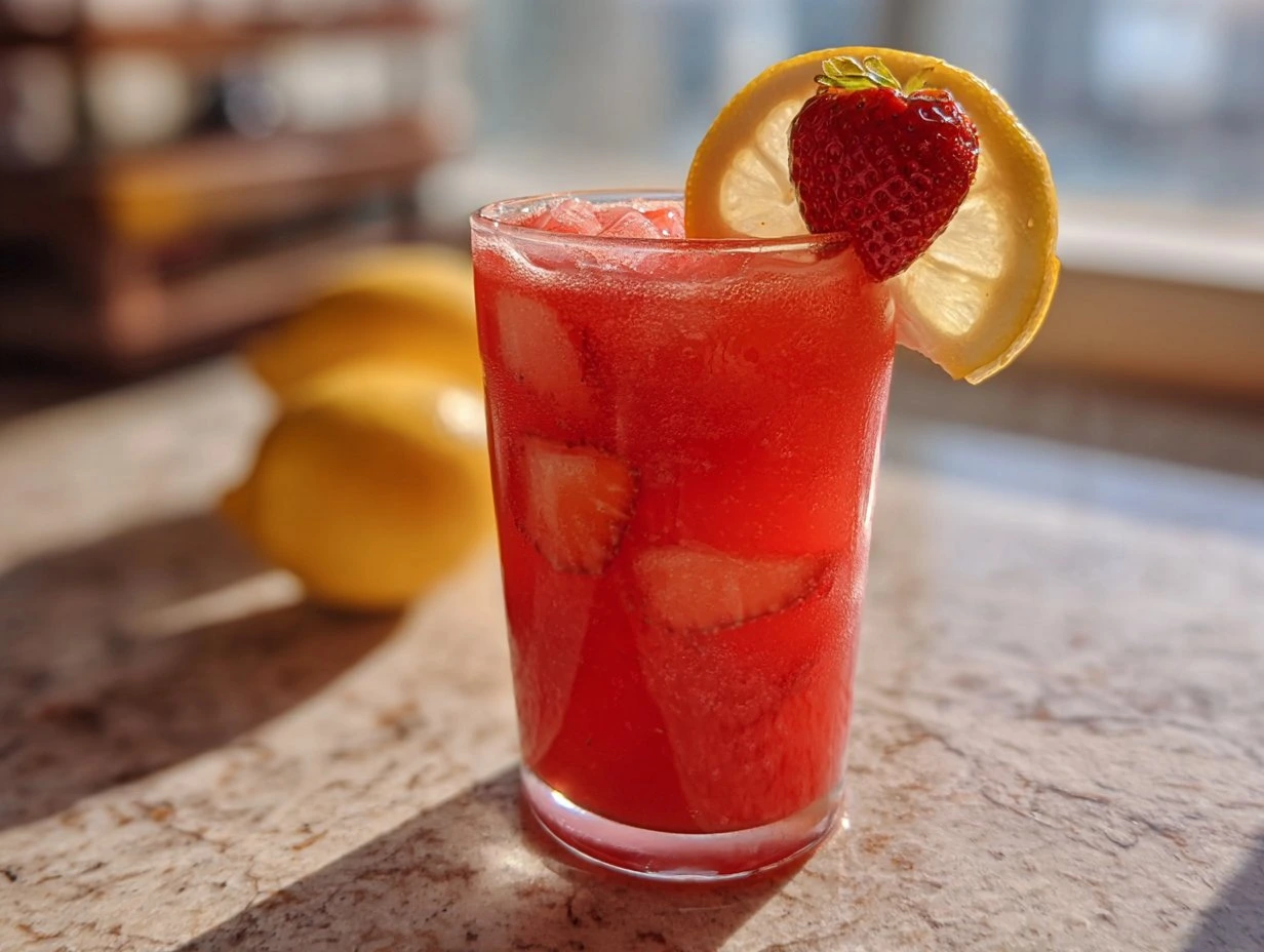 Chilled Strawberry Lemonade Bliss