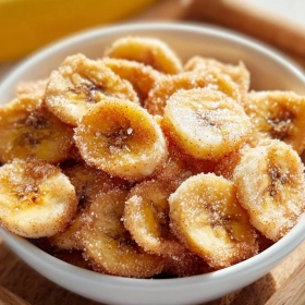 Cinnamon-Sugar Air Fryer Banana Chips recipe