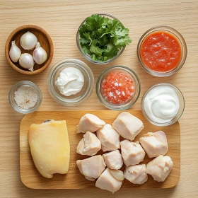 Step-by-step preparation of Quick and Easy Butter Chicken showing ingredients and initial cooking steps