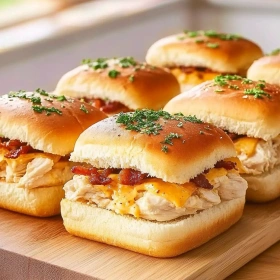Savory Chicken Bacon Ranch Sliders recipe