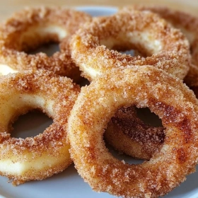 Crispy Air Fryer Cinnamon Apple Rings recipe
