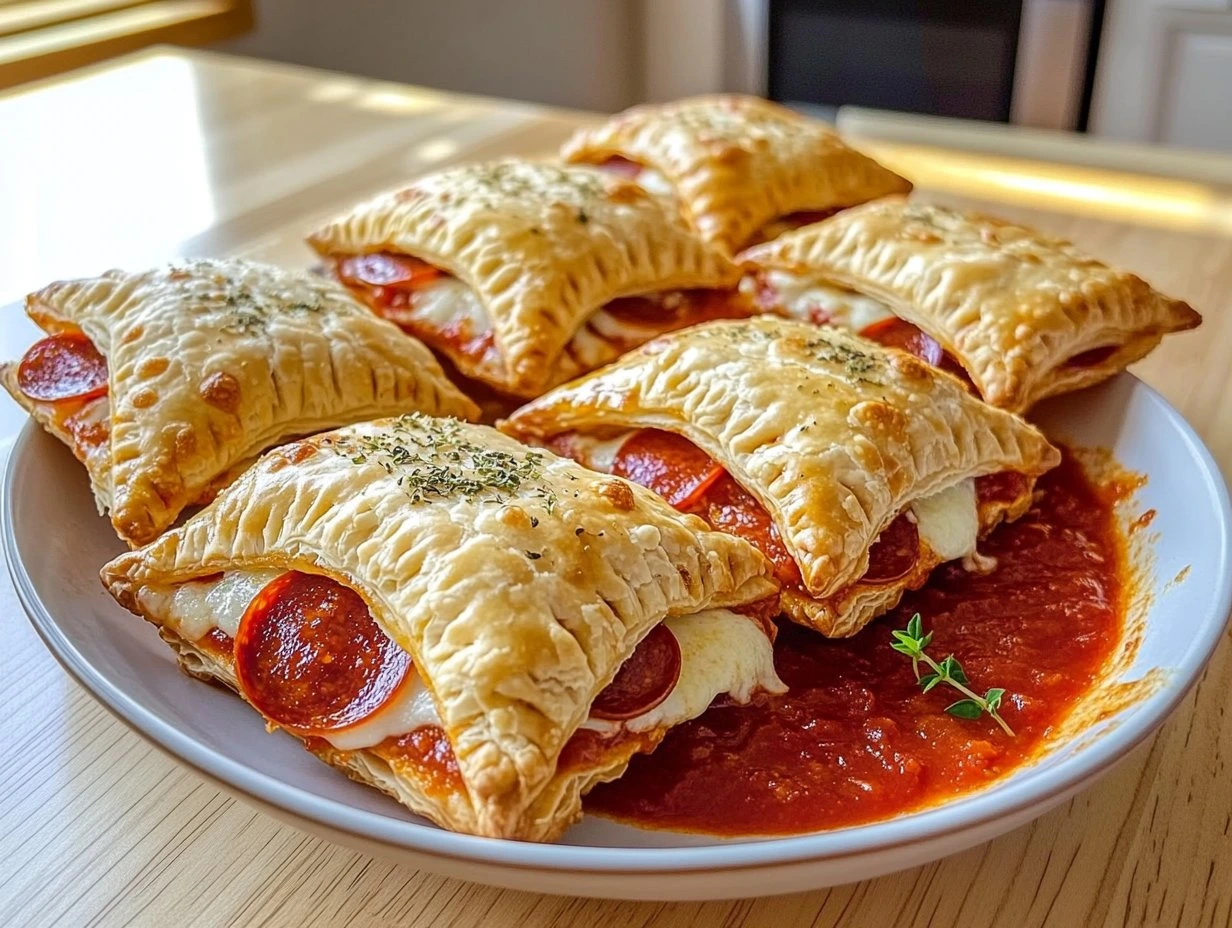 Crispy Air Fryer Pepperoni Pockets