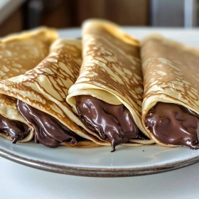 Decadent Chocolate-Filled Crepes recipe