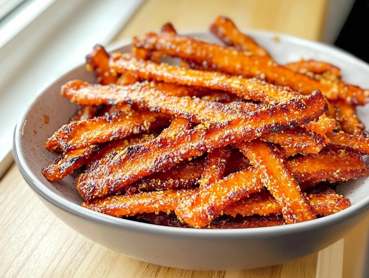 Crispy Air Fryer Carrot Bacon