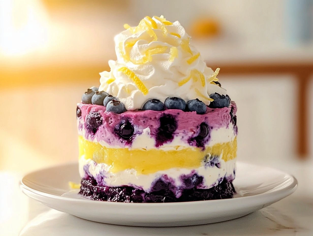 No-Bake Blueberry Lemon Delight