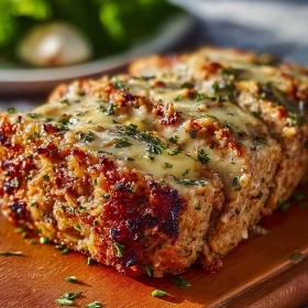 Savory Garlic Parmesan Meatloaf recipe