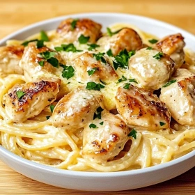 Garlic Butter Chicken with Parmesan Pasta recipe