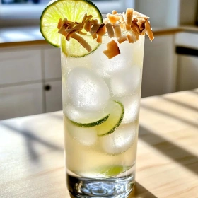 Tropical Coconut Lime Refresher recipe