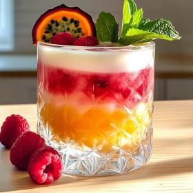 Raspberry Passionfruit Tequila Sour recipe