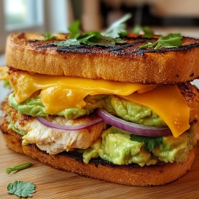 Savory Chicken Avocado Melt recipe