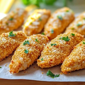 Crispy Oven-Baked Chicken Tenders recipe