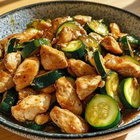 Savory Chicken Zucchini Stir-Fry recipe