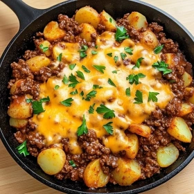 Savory Sloppy Joe Potato Skillet recipe