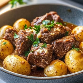 Irresistible Slow Cooker Garlic Butter Beef recipe