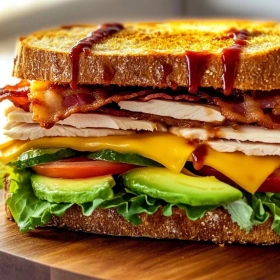 Savory Cowboy Club Sandwich recipe