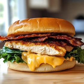 Savory Bacon Ranch Chicken Melt recipe
