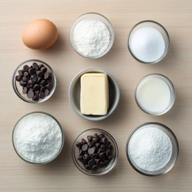 Step-by-step preparation of Decadent Boston Cream Pie Cookies showing ingredients and initial cooking steps