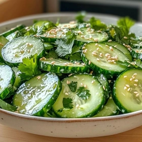 Honey Lime Cucumber Salad recipe