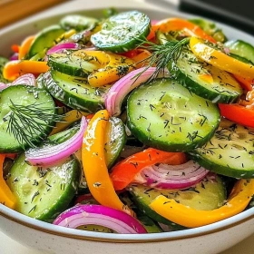 Cucumber Sweet Pepper Salad recipe