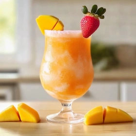 Mango Strawberry Pina Colada recipe