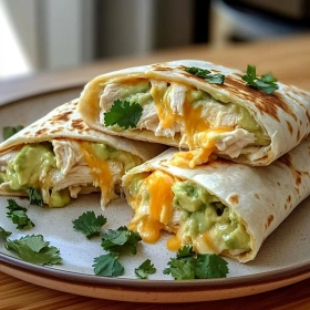 Chicken Avocado Ranch Burritos recipe