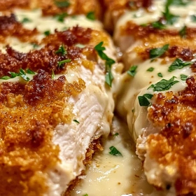 Close-up of Longhorn Steakhouse Parmesan Chicken showing texture, layers, and glossy finish