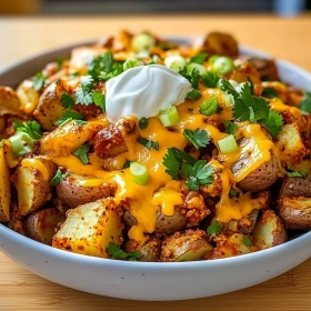 Cheesy Taco Potatoes recipe