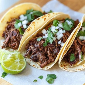 Slow Cooker Chuck Roast Tacos recipe