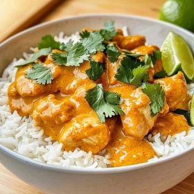 Creamy Coconut Chicken Rice Bowl recipe