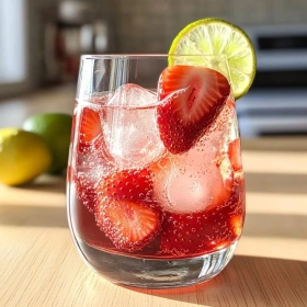 Strawberry Dirty Sprite Cocktail recipe