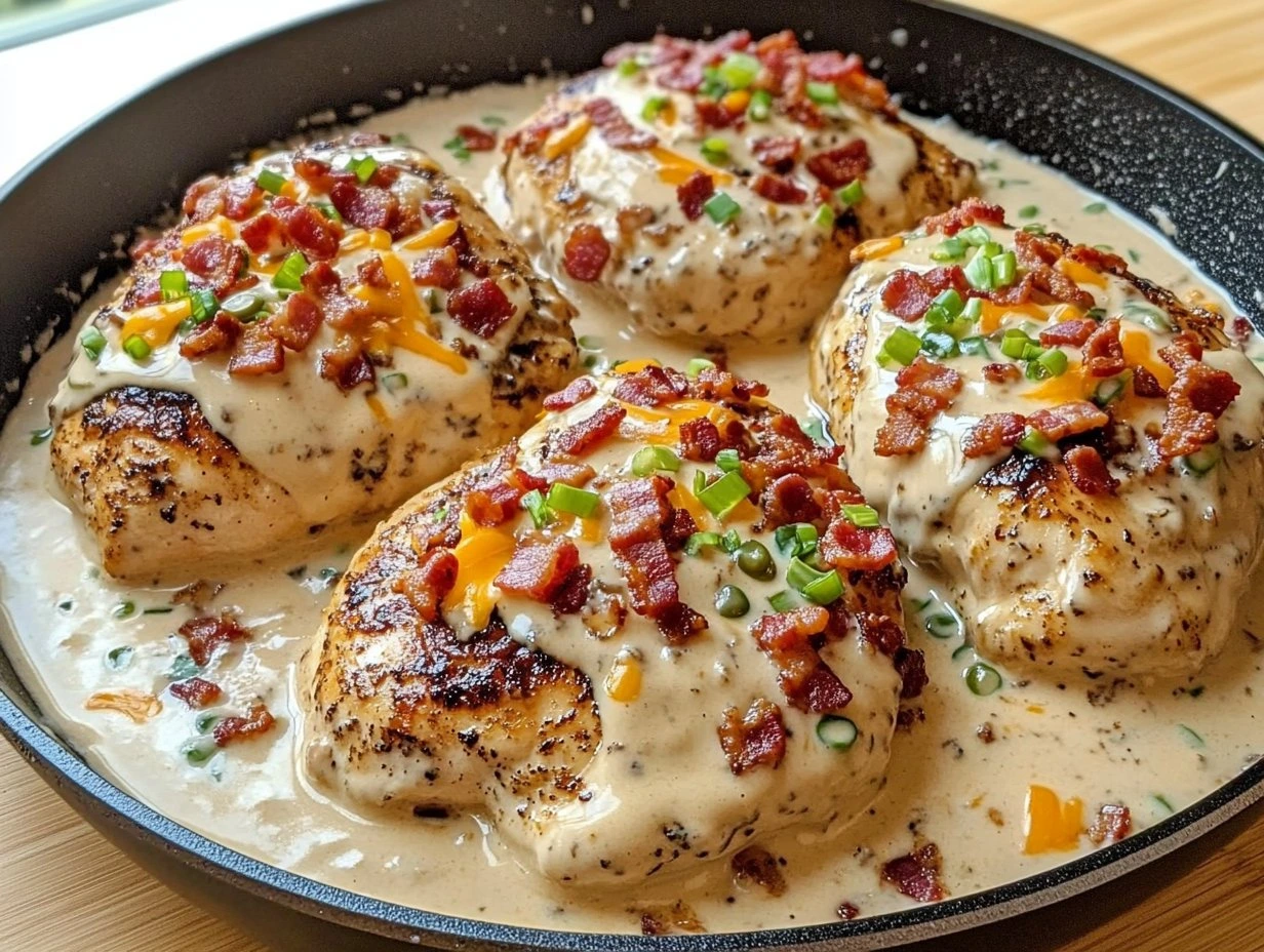 Perfectly cooked Rich Creamy Mississippi Mud Chicken served and ready to eat - final result