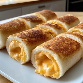 Crispy Grilled Cheese Roll Ups recipe