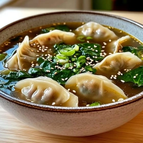 Cozy Potsticker Soup recipe