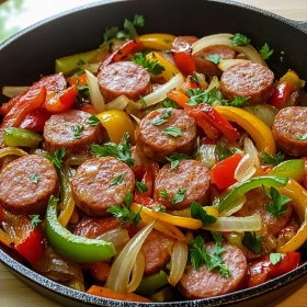 Easy Sausage and Peppers Skillet recipe