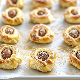 Puff Pastry Sausage Bites recipe
