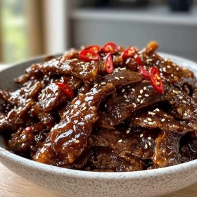 Crispy Chilli Beef with Sticky Glaze recipe