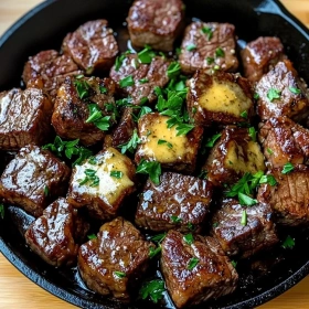 Garlic Butter Steak Bites recipe