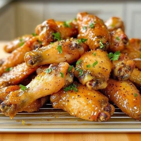 Honey Lemon Pepper Wings recipe