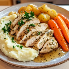 Garlic Herb Chicken Dinner recipe