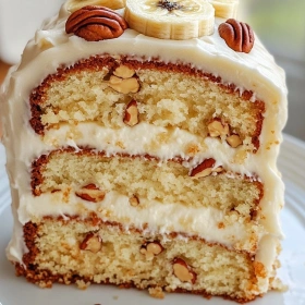 Close-up of Classic Southern Hummingbird Cake showing texture, layers, and glossy finish