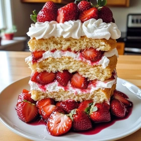Classic Strawberry Shortcake Cake recipe