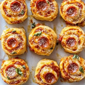 High Protein Pepperoni Pizza Rolls recipe