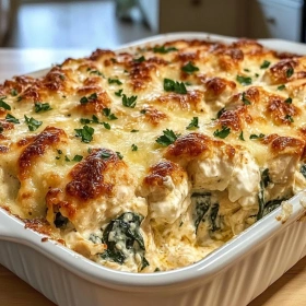 Creamy High Protein Chicken Bake recipe
