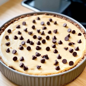 High Protein Chocolate Chip Cheesecake recipe