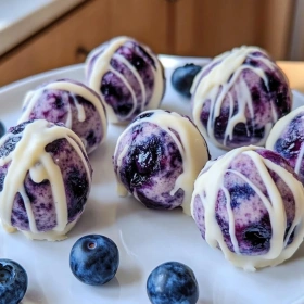 Blueberry Cheesecake Protein Bites recipe