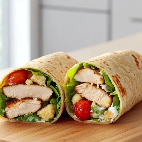 Healthy Chicken Caesar Wrap recipe
